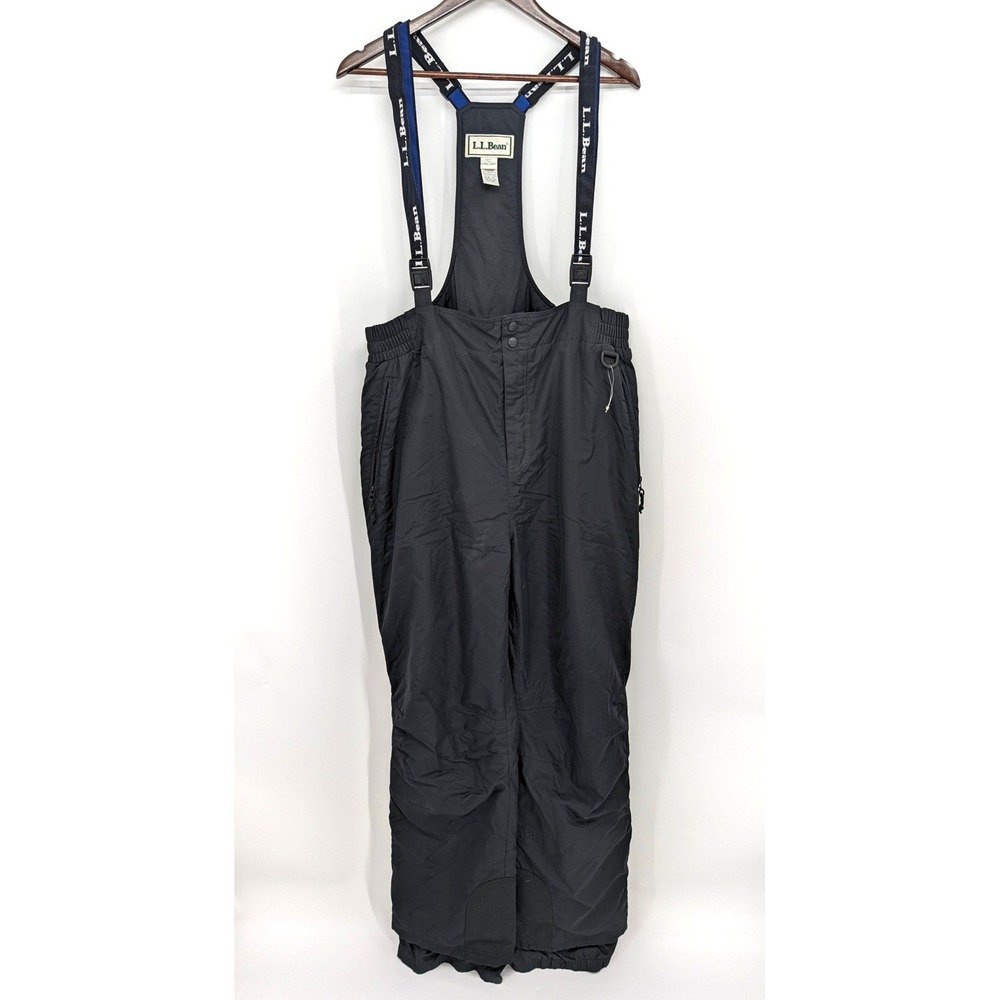 LL Bean Men's XL Tall Thermore Insulated Snow Bibs Black Overalls Wildcat NWOT